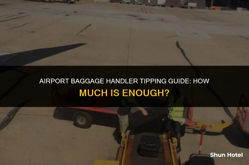 how much do you tip baggage handler at airport