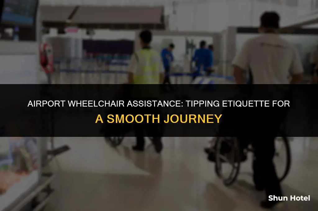 how much do you tip wheelchair pusher at airport