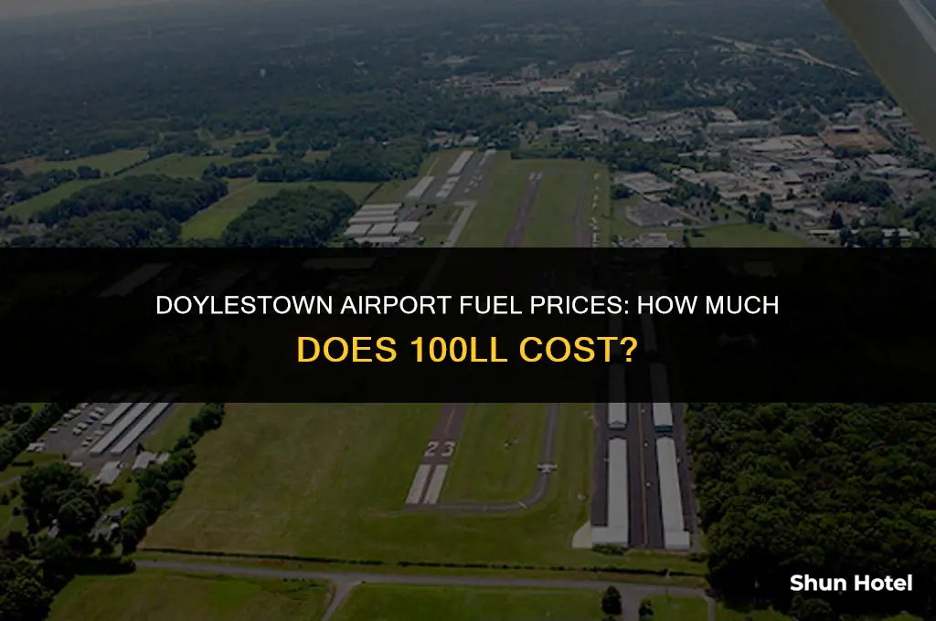 how much does 100ll cost a gallon at doylestown airport