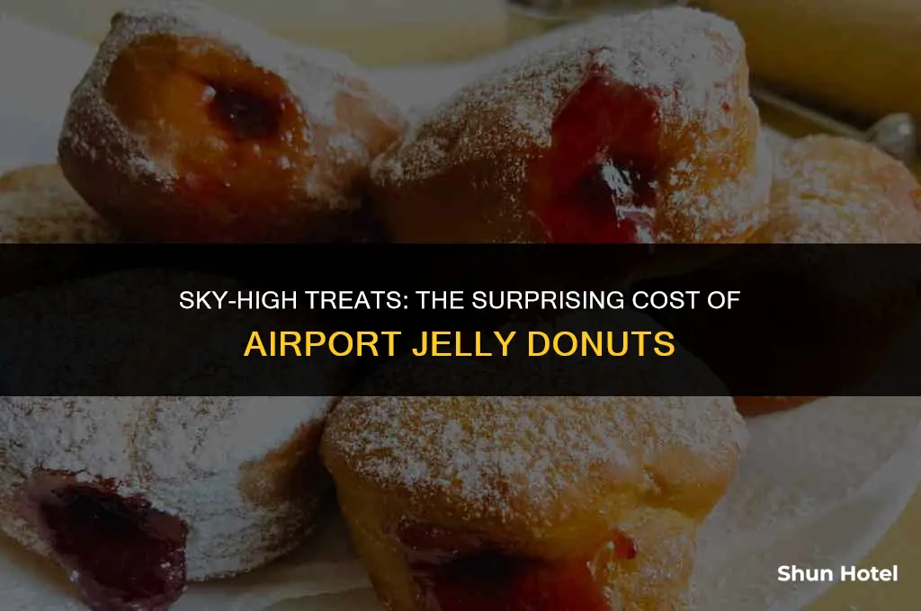 how much does a jelly donut from an airport cost