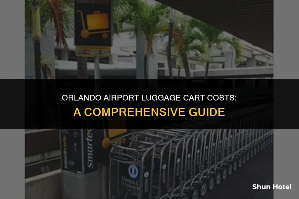 how much does a luggae cart at orlando airport cost