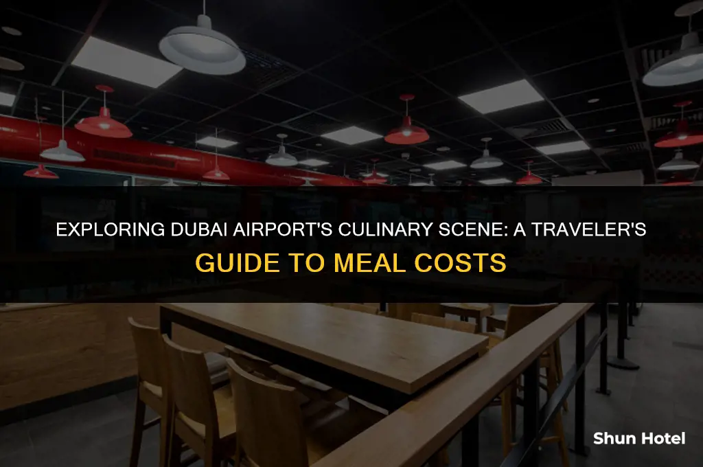 how much does a meal cost at dubai airport