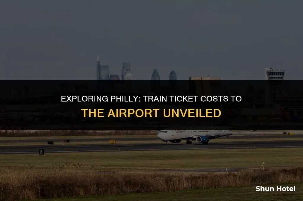 how much does a philadelphia train ticket to airport cost