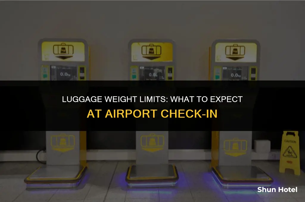 how much does a suitcase weigh at the airport