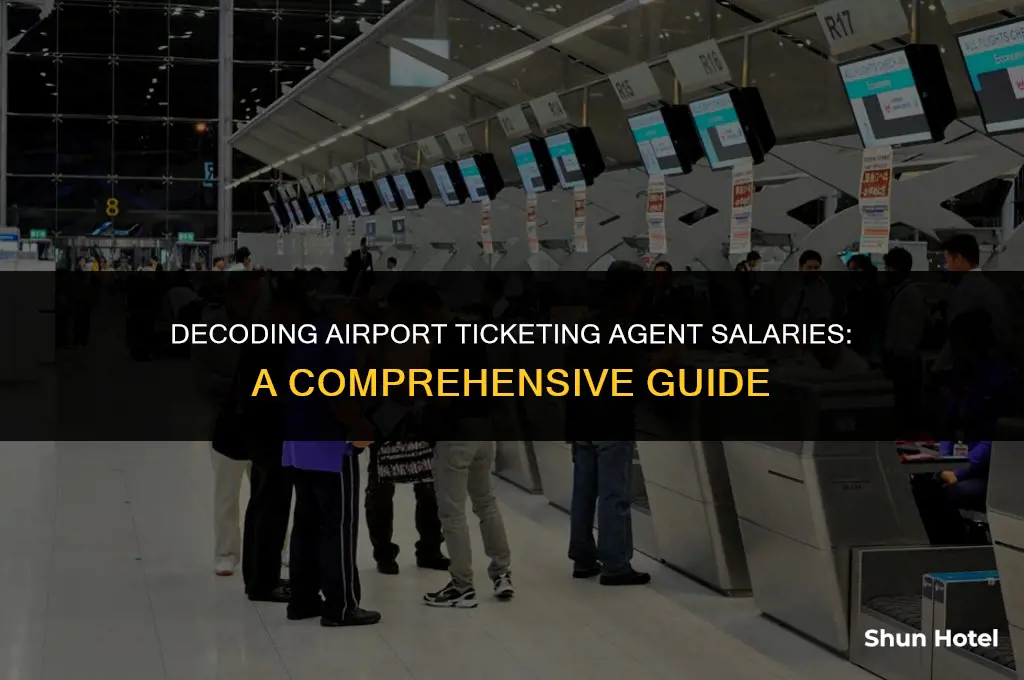 how much does a ticketing agent airport amke