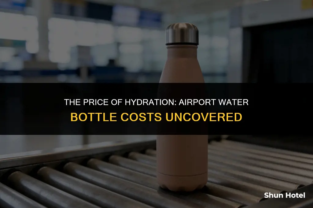 how much does a waterbottle cost at the airport
