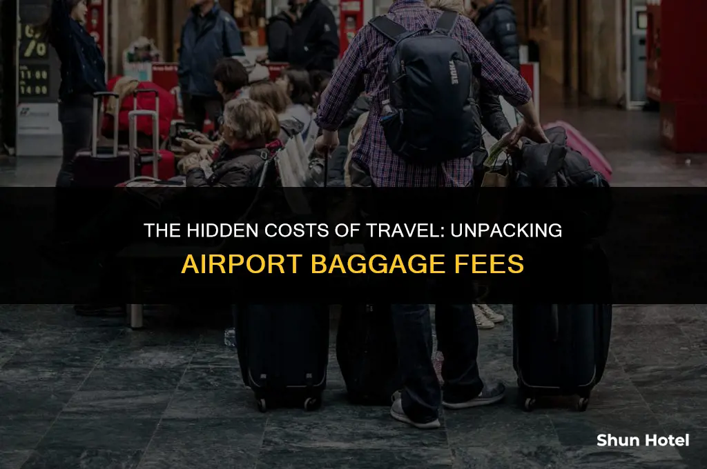 how much does adding baggage cost on airport