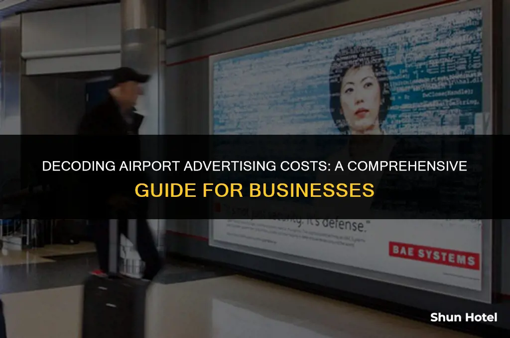 how much does airport advertising cost