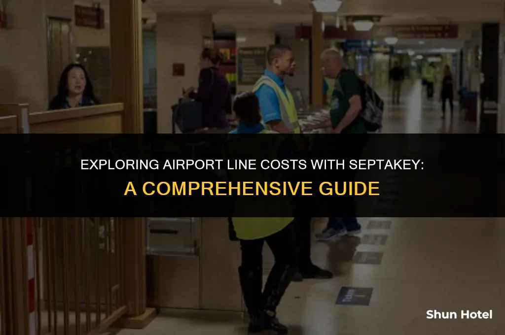 how much does airport line cost with septakey
