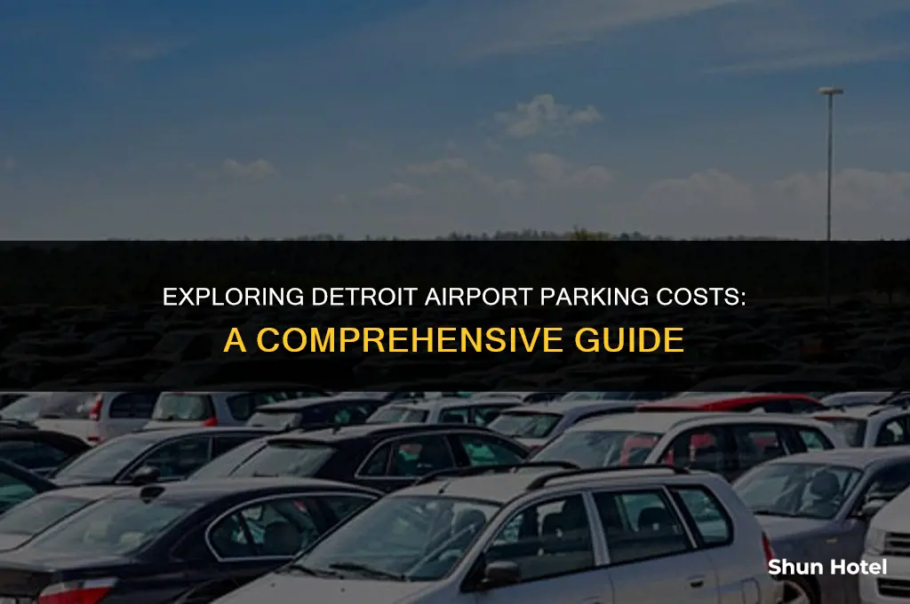 how much does airport parking cost at detroit airport