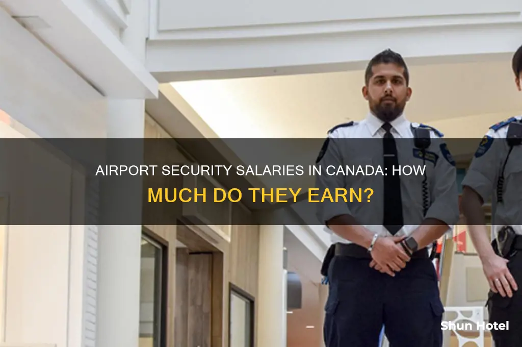 how much does airport security make in canada