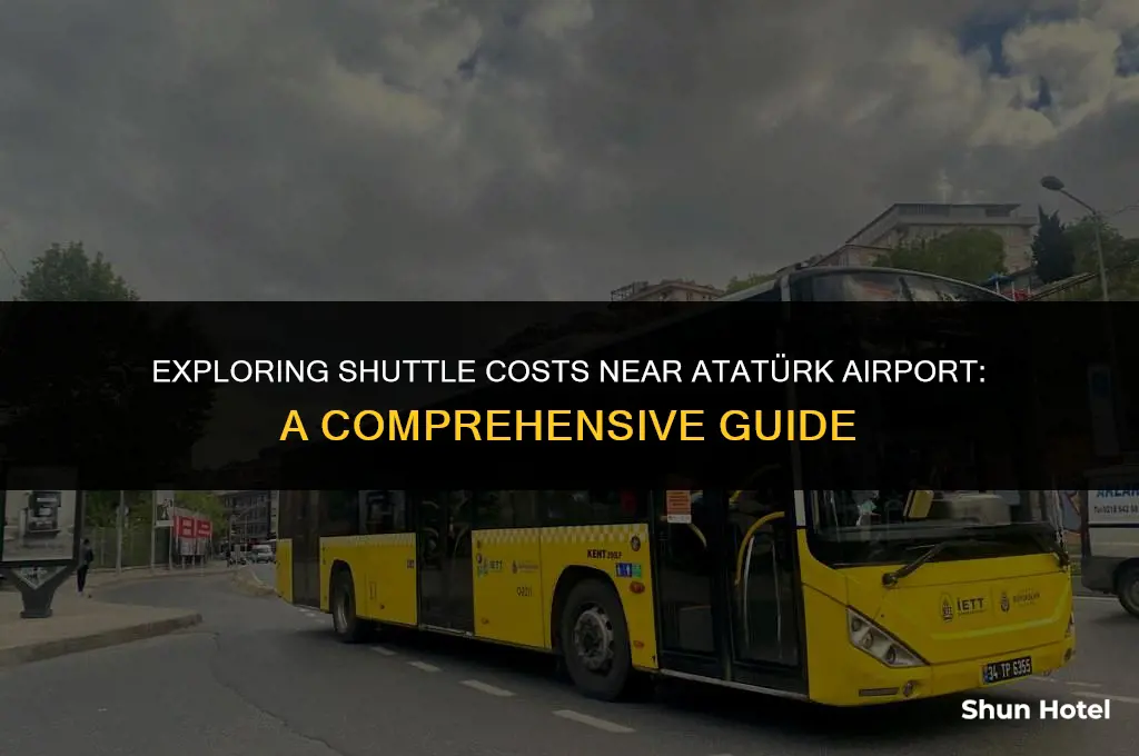 how much does airport shuttle cost near ataturk aiport