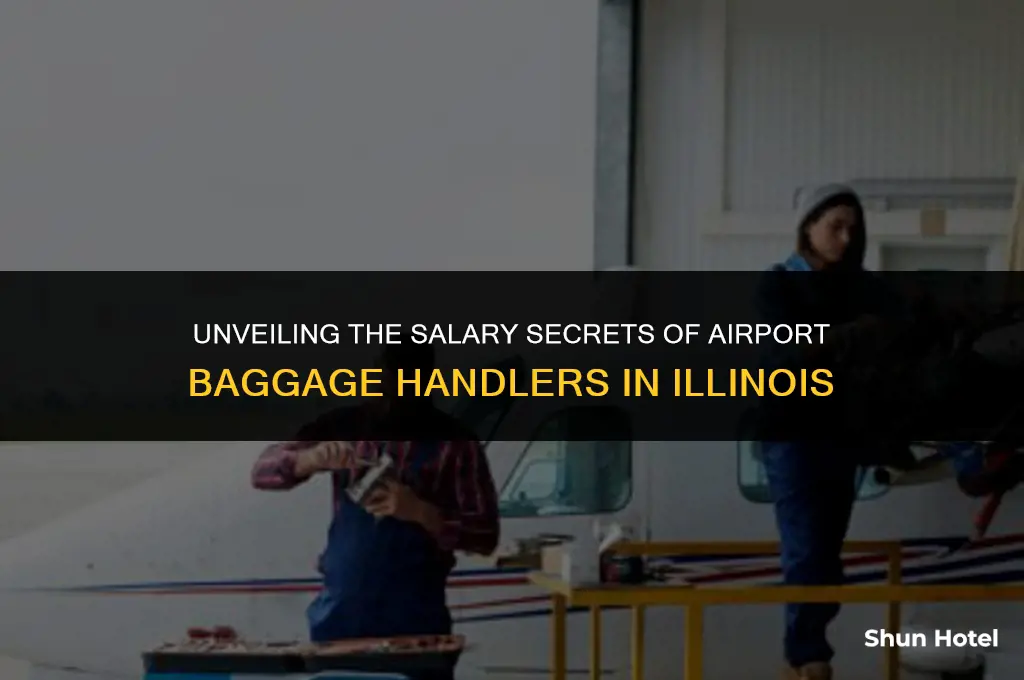 how much does an airport baggage handler make in illinois