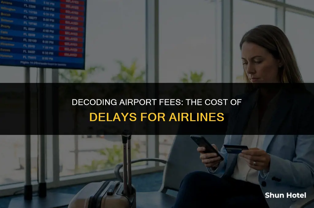 how much does an airport charge airlines for delay