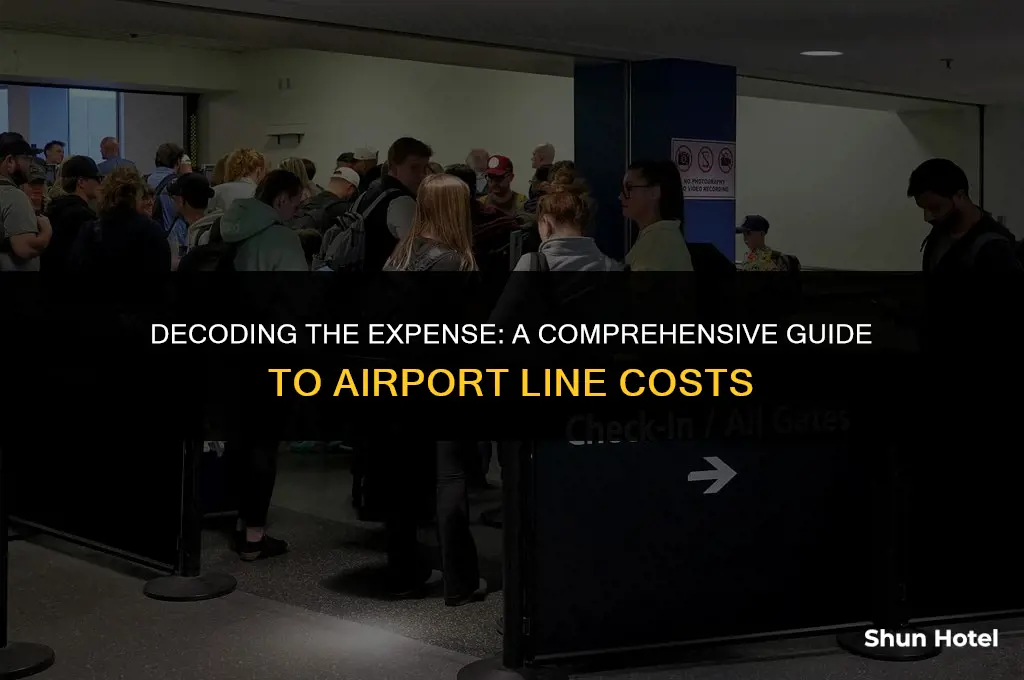 how much does an airport line cost