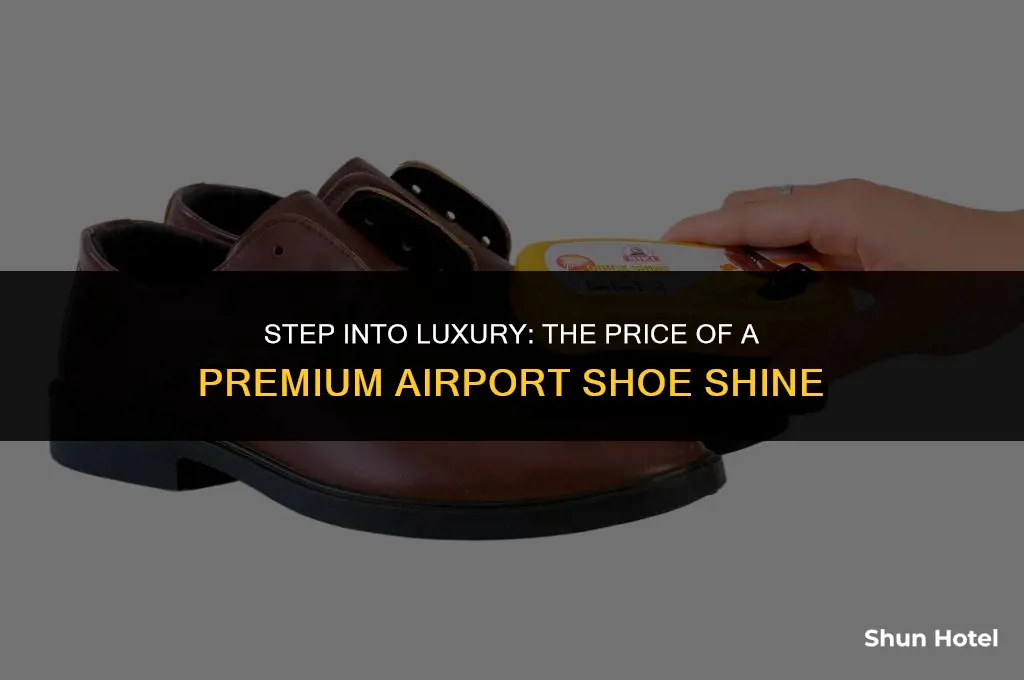 how much does an airport shoe shine cost