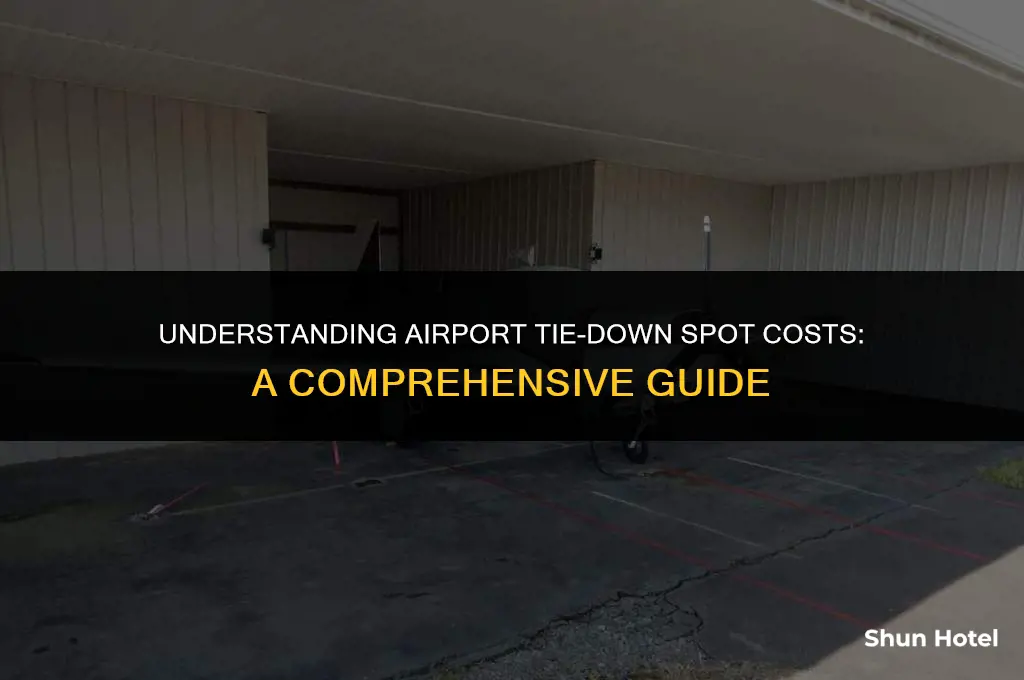 how much does an airport tiedown spot cost
