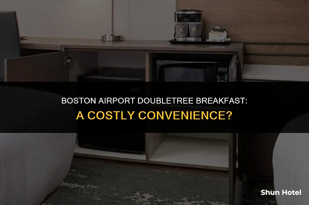 how much does breakfast cost at doubletree boston airport