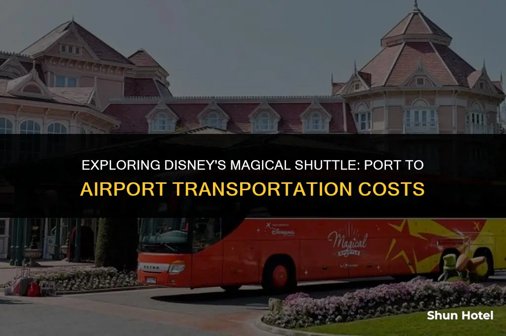 how much does disney transpotation from port to airport cost