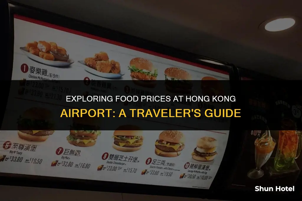how much does food cost in hong kong airport