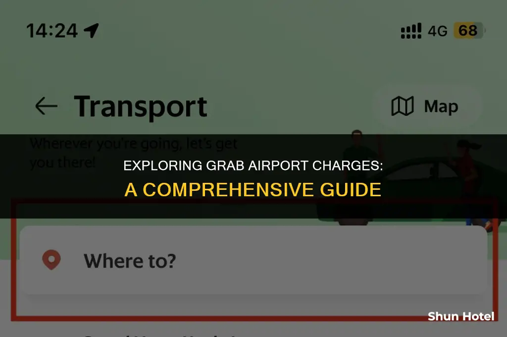 how much does grab airport charge