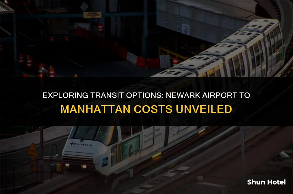 how much does it cost from newark airport to manhattan