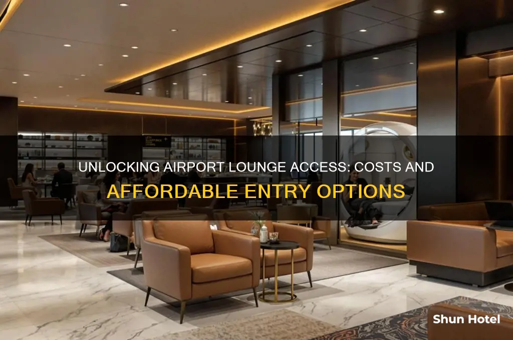 how much does it cost to get into airport lounges