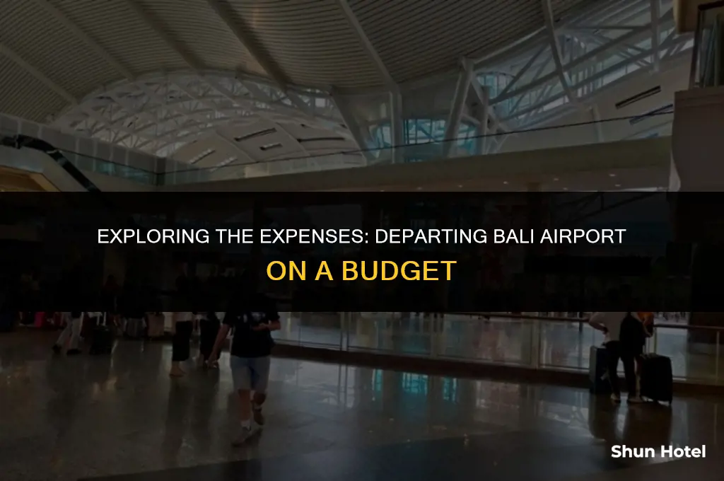 how much does it cost to leave bali airport