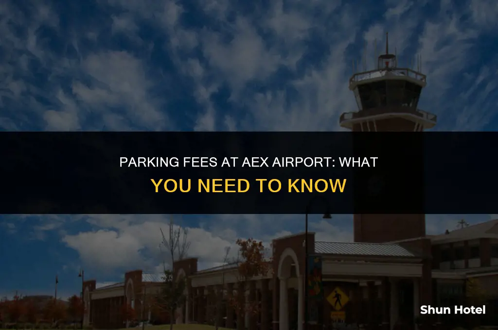 how much does it cost to park at aex airport