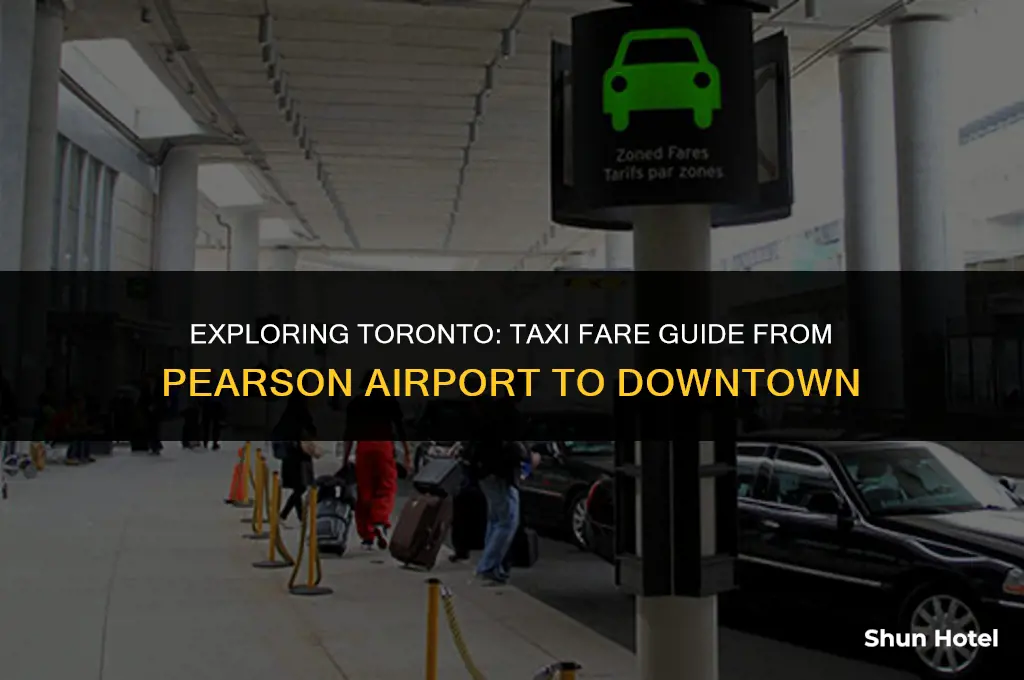 how much does it cost to taxi from toronto airport