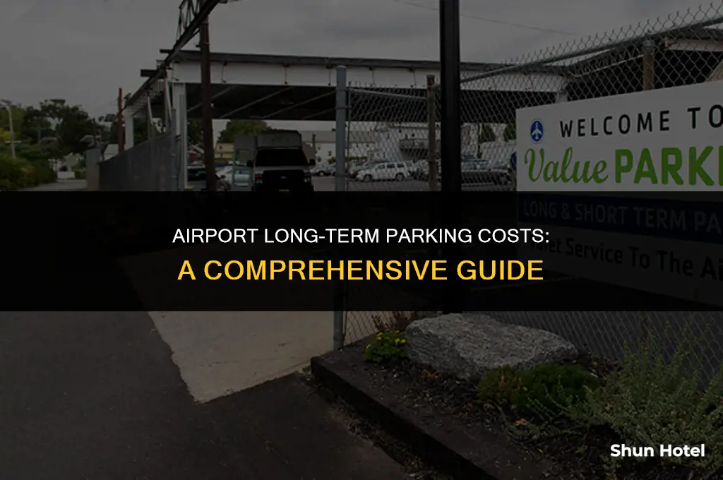 how much does long term parking cost at airport