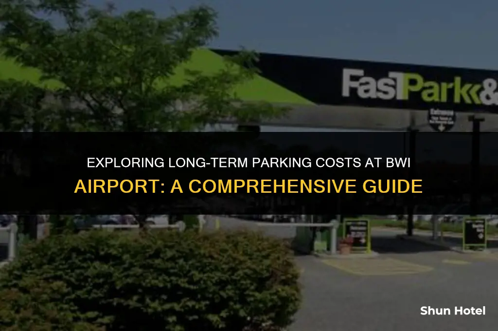 how much does long term parking cost at bwi airport