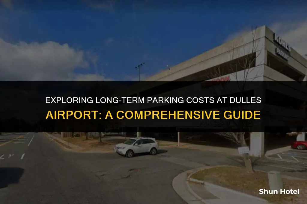 how much does long term parking cost at dulles airport
