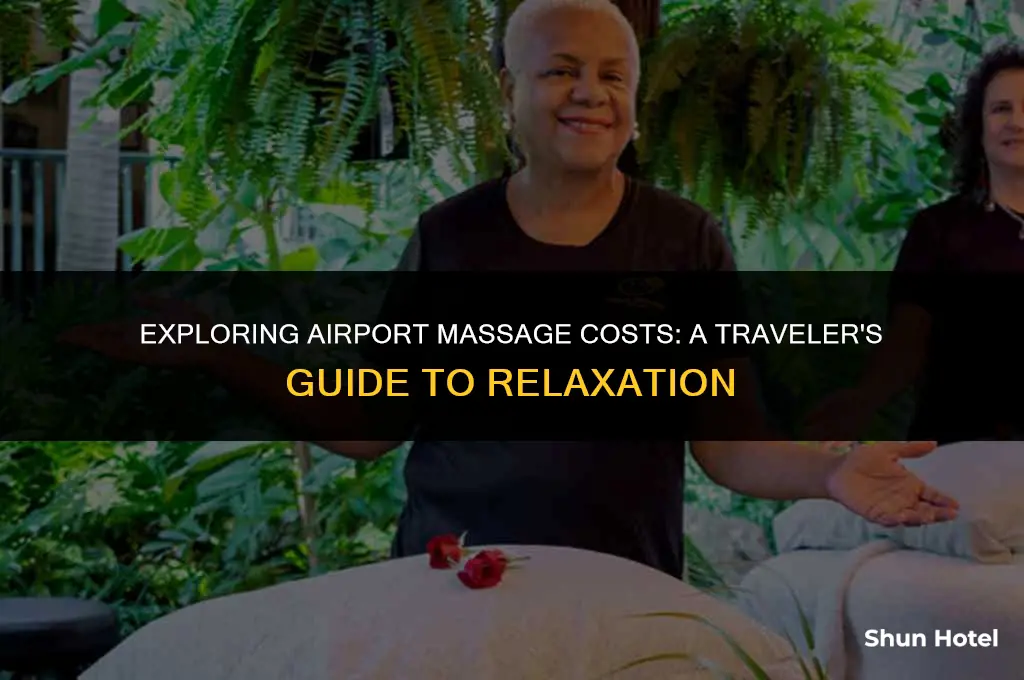 how much does massage cost in an airport