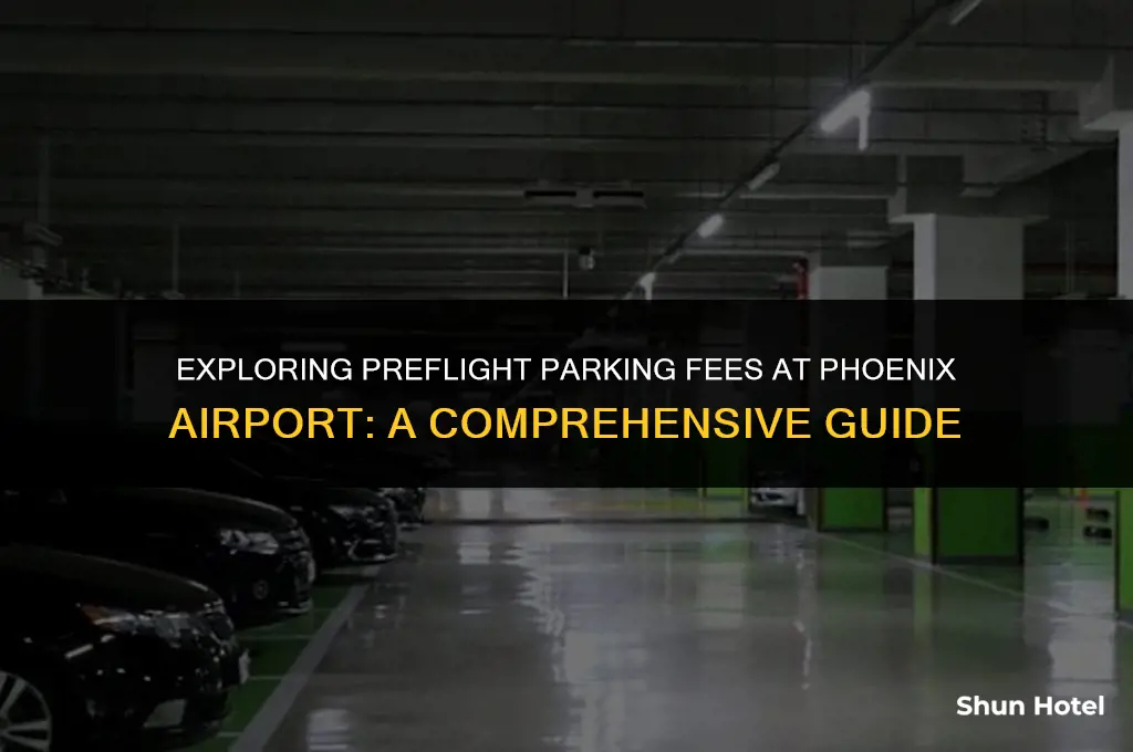 how much does preflight airport parking charge at phoenix airport
