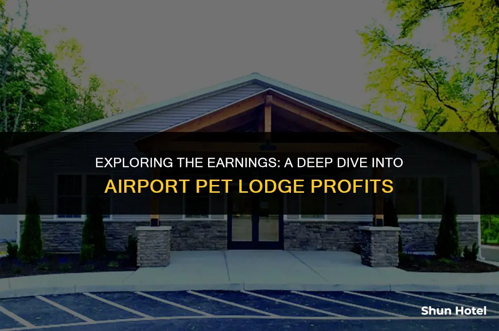 how much does rhe airport pet lodge make