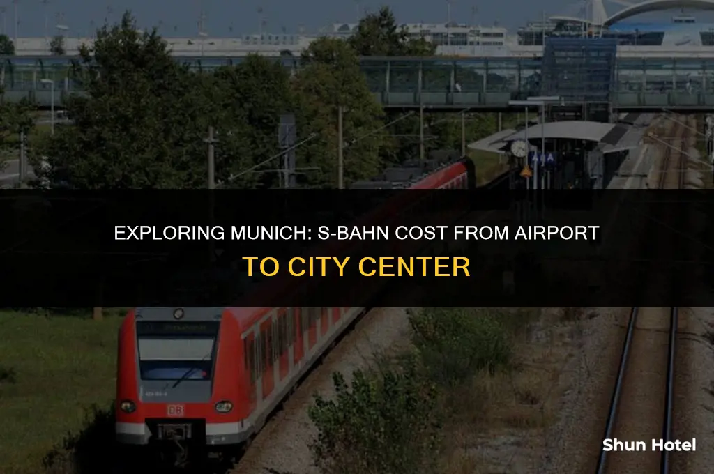 how much does s-bahn cost from airport to munich