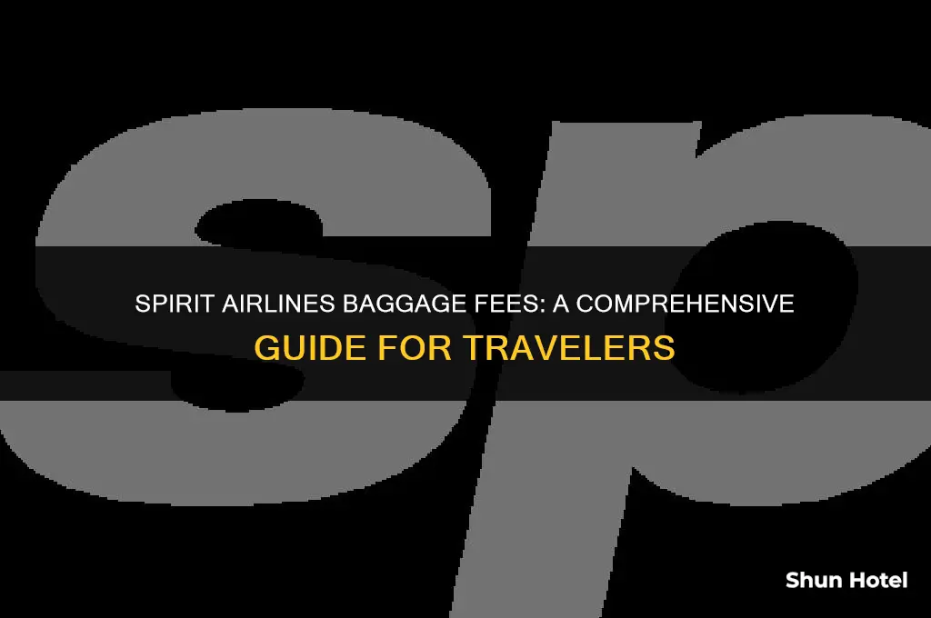 how much does spirit charge for baggage at the airport