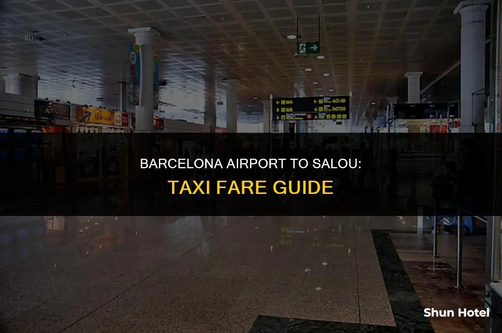 how much does taxi cost from barcelona airport to salou