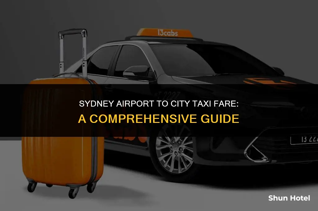 how much does taxi cost from sydney airport to city