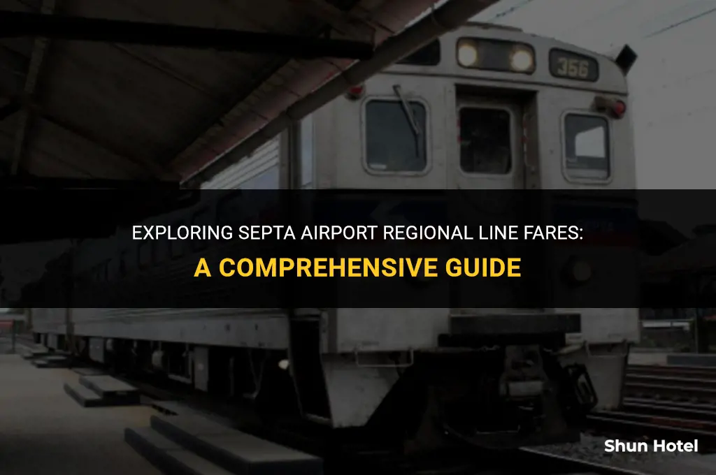 how much does the septa airport regional line cost