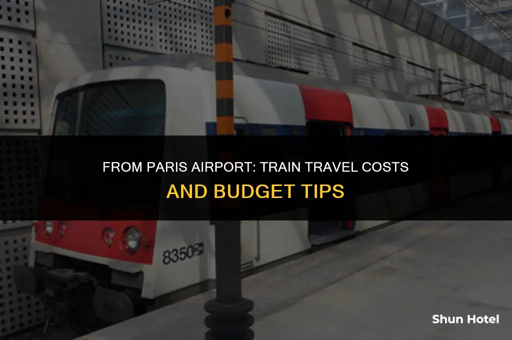 how much does the train cost from paris airport