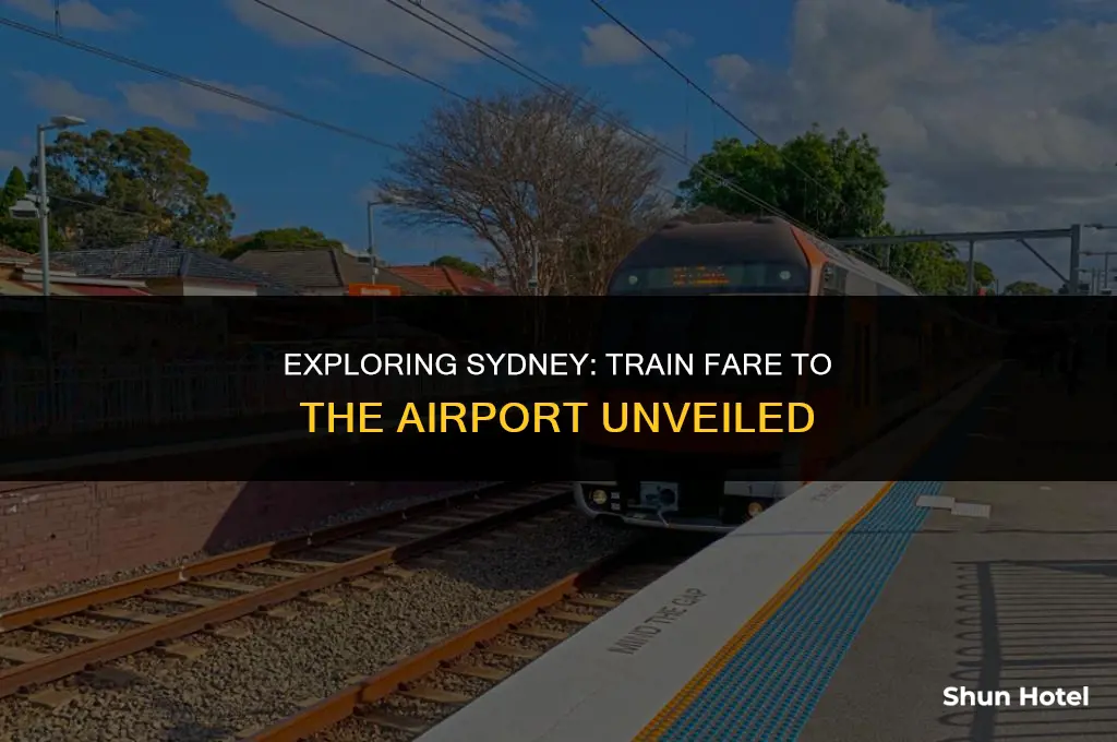 how much does the train to sydney airport cost