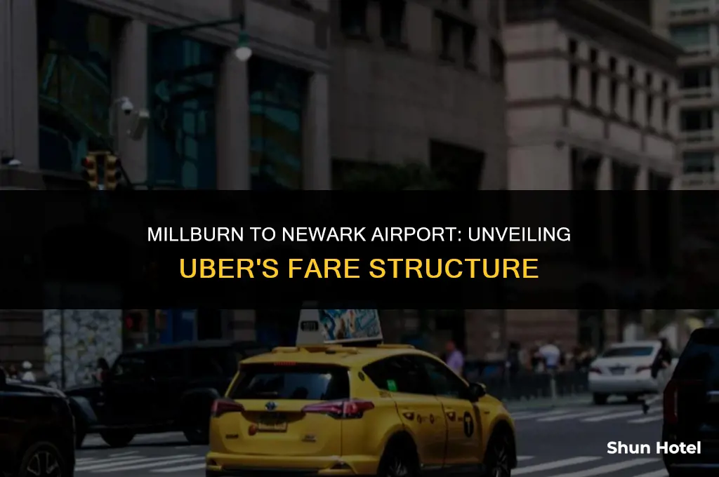 how much does uber charge from millburn to newark airport