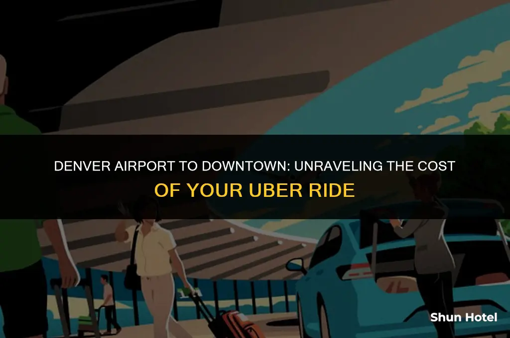 how much does uber cost from denver airport to downtown