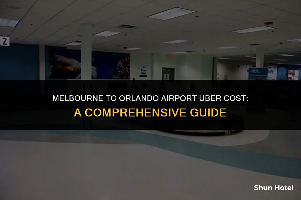 how much does uber cost from melbourne to orlando airport