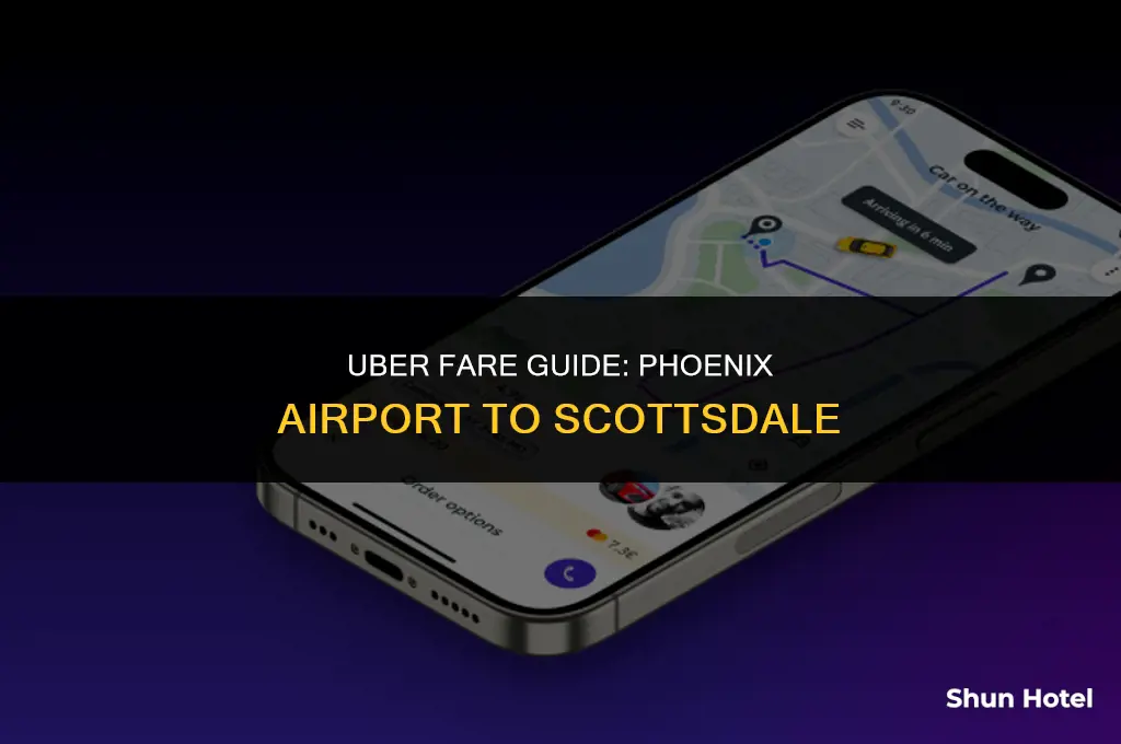 how much does uber cost from phoenix airport to scottsdale