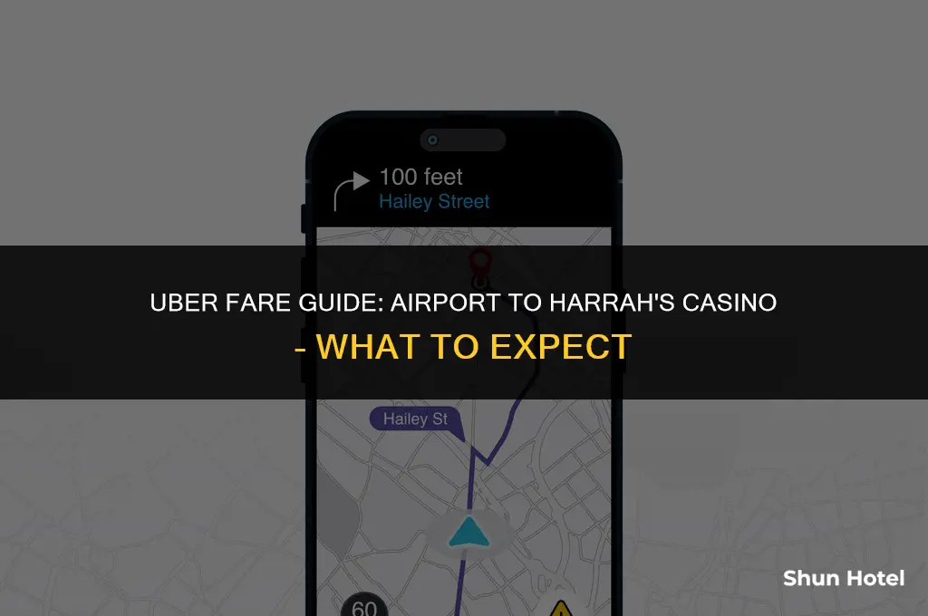 how much does uber cost to harrahs from airport