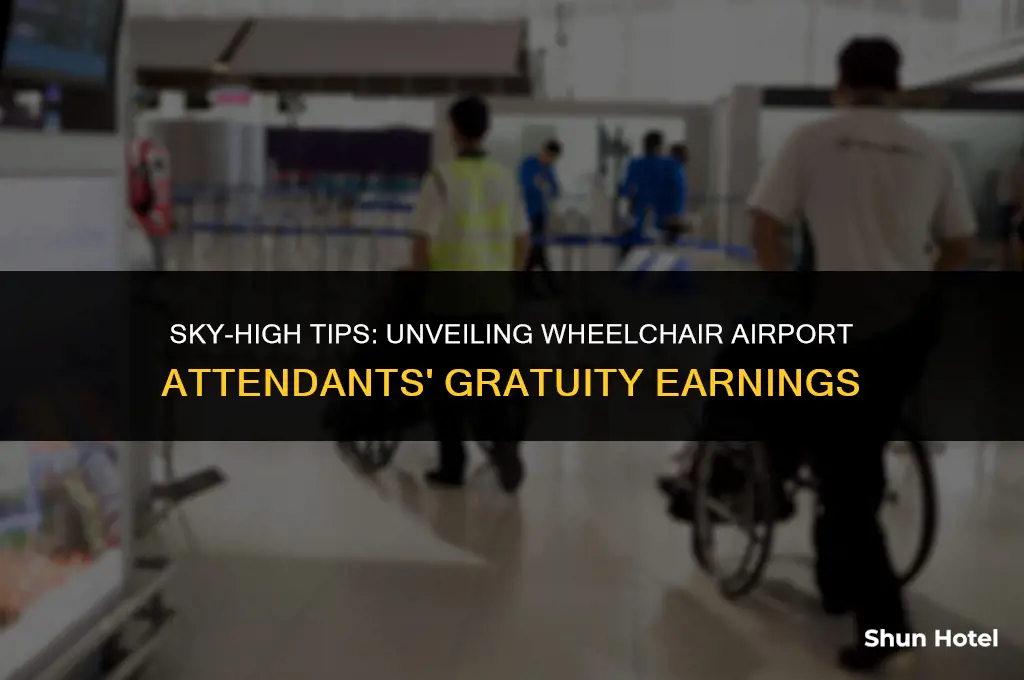 how much does weelchair airport attendant make from tips