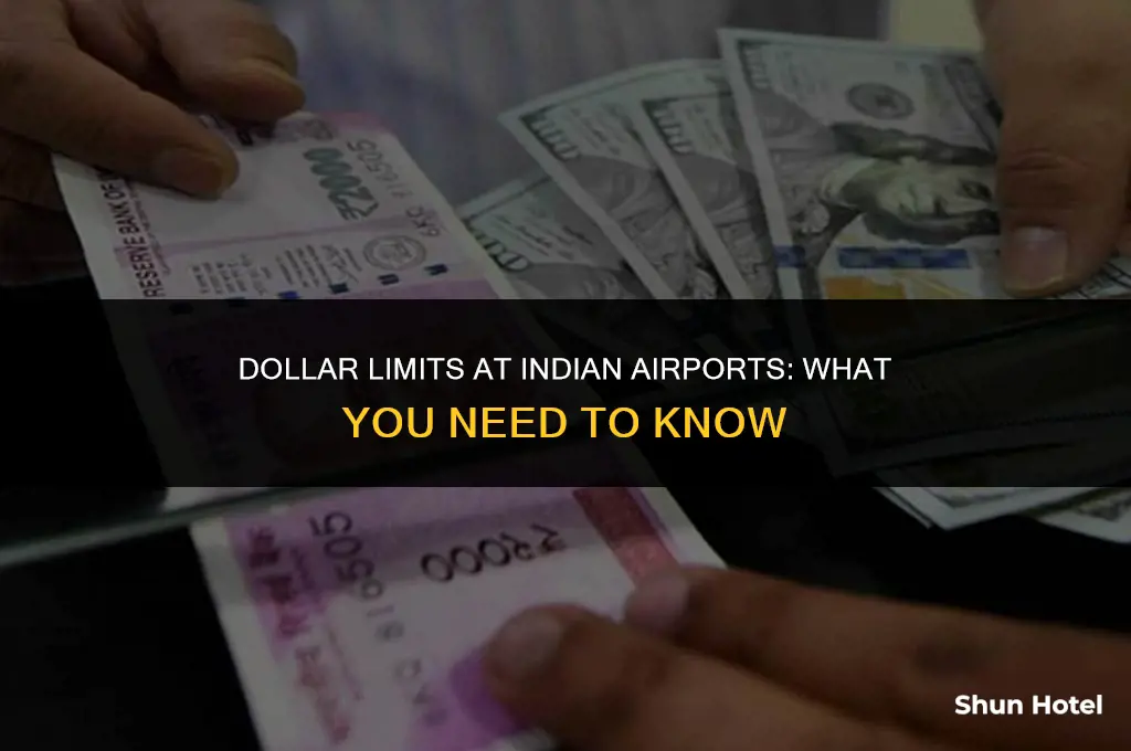 how much dollar allowed in indian airport